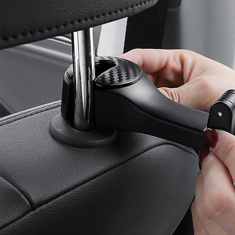 Car Hook 2 In 1 Car Headrest Hooks Phone Holder Seat Back Organizer
