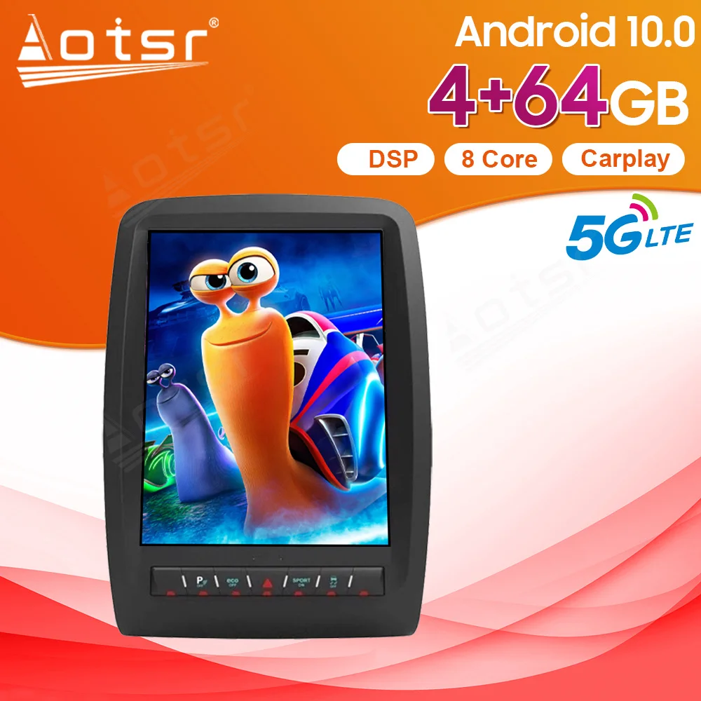 

CAR Radio For Dodge Durango 2012-2019 12.1" Tesla style Android 9.0 Car DVD Multimedia Player GPS Navigation Stereo IPS