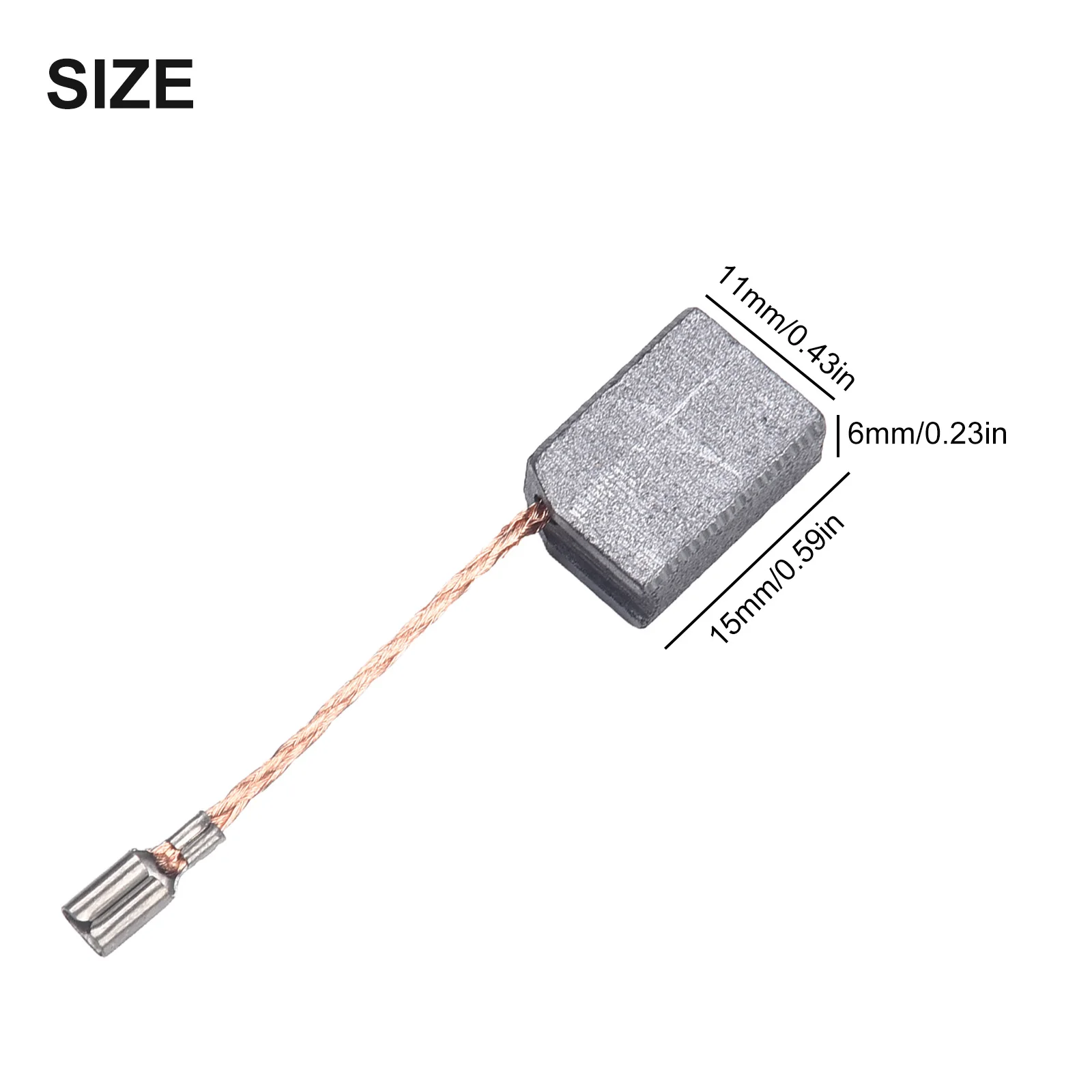 10 шт., сменные угольные щетки Для УШМ WU900, WU829, WU816, WU771 10 шт., сменные угольные щетки Для УШМ WU900, WU829, WU816, WU771