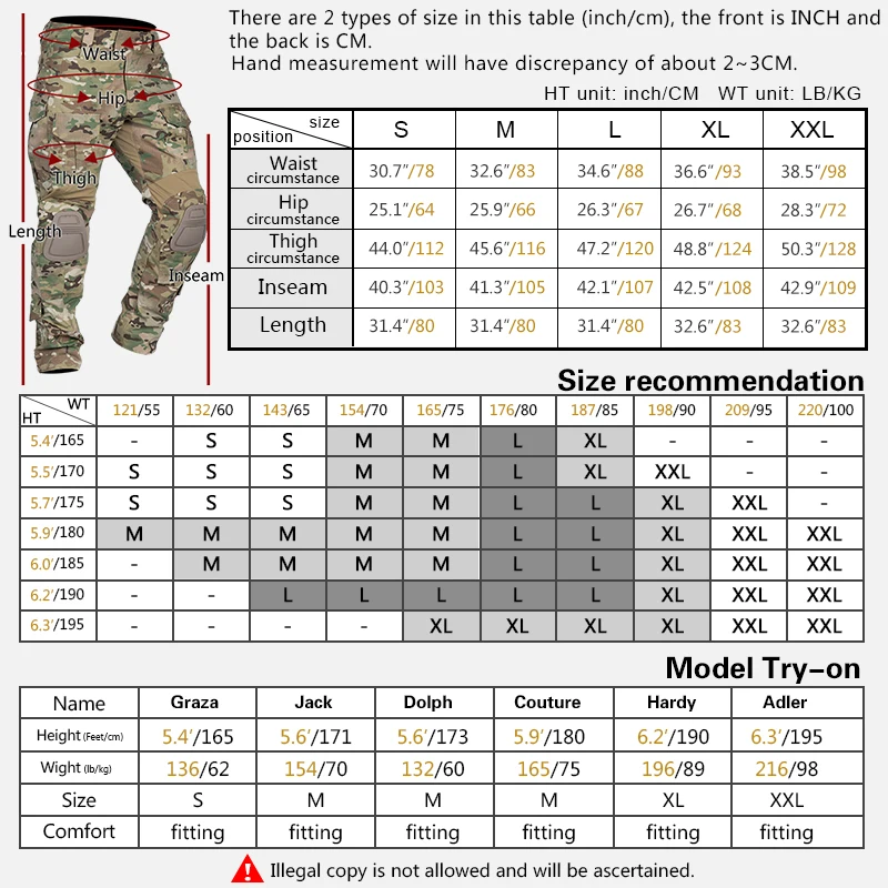 IDOGEAR Tactical G3 Pants Multi-camo Combat Trousers  Tactical  Bdu Camouflage Pants Winter Hunting 3205