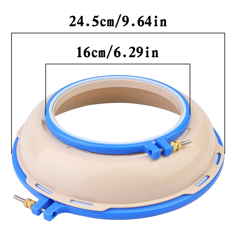 IMZAY Round Embroidery Pot Plastic Embroidery Frame DIY Accessories Hoop Cross Stitch Craft Tool embroidery hoop cross stitch tools