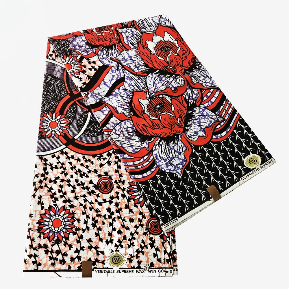 Item No.A1-1 High quality super hollandais wax fabric 100% cotton african loincloth by 6 yards