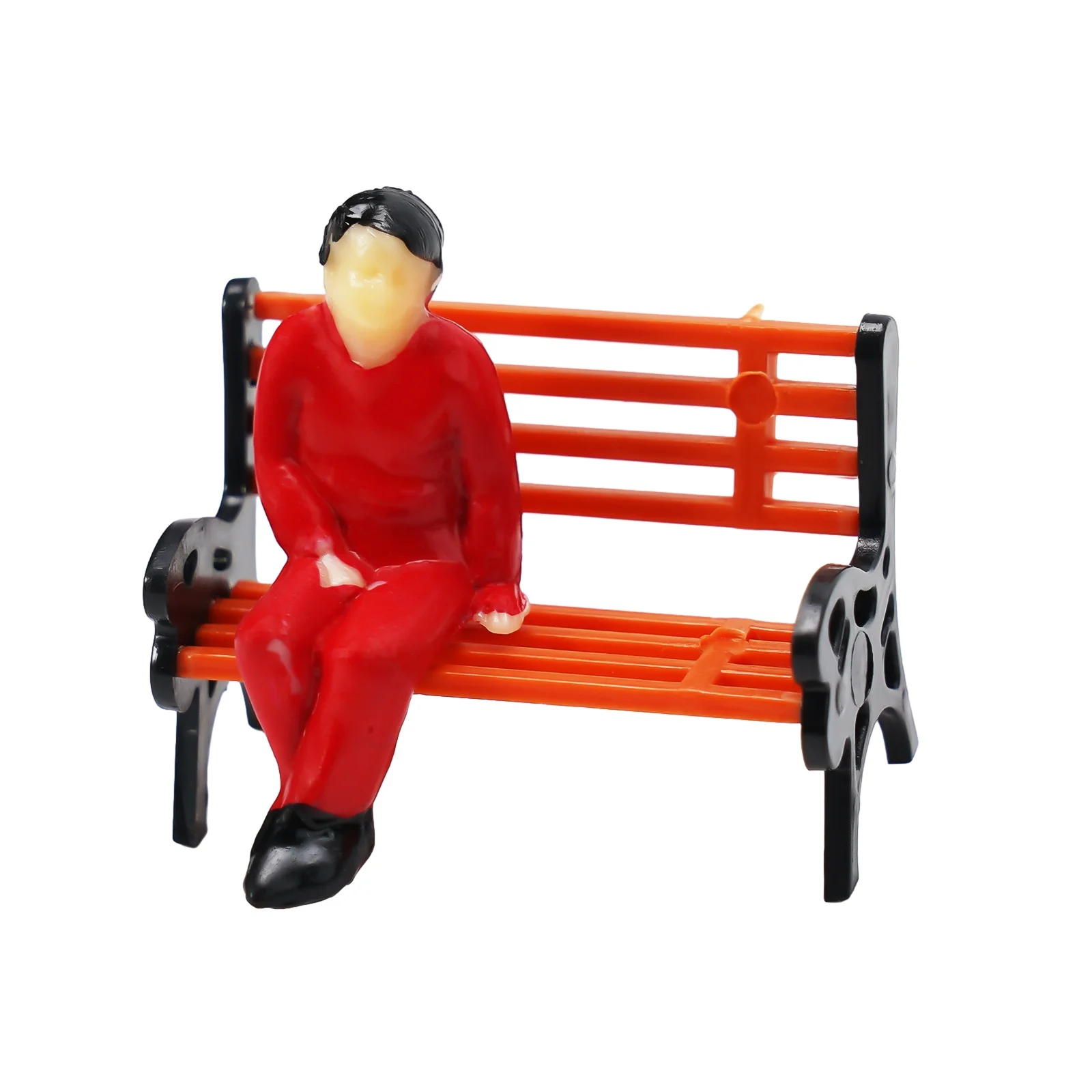 

Model Trains O Scale Decoration Crafts 50pcs Seated Standing Figures People Passenger+6 Bench Train Railway Layout Home Decor