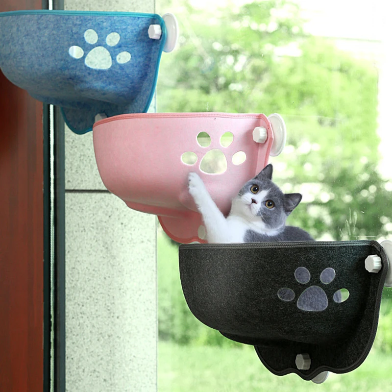 Title 6, Moon-Shaped Cat Sucker Window Sill Litter Cat H...