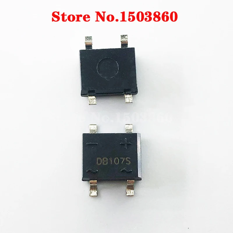 

10 шт. SMD DB107 DB107S 1A 1000V однофазный диодный выпрямитель мост