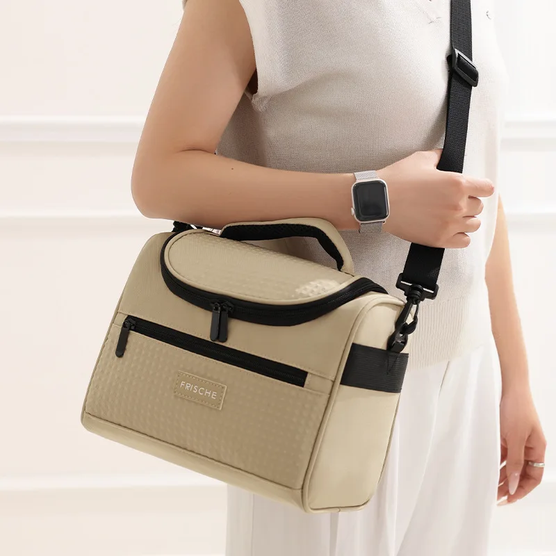 8.5L Large Capacity Tote Cooler Lunch Bags Portable Handheld Outdoor Picnic Office School Insulation Bag with Shoulder Strap