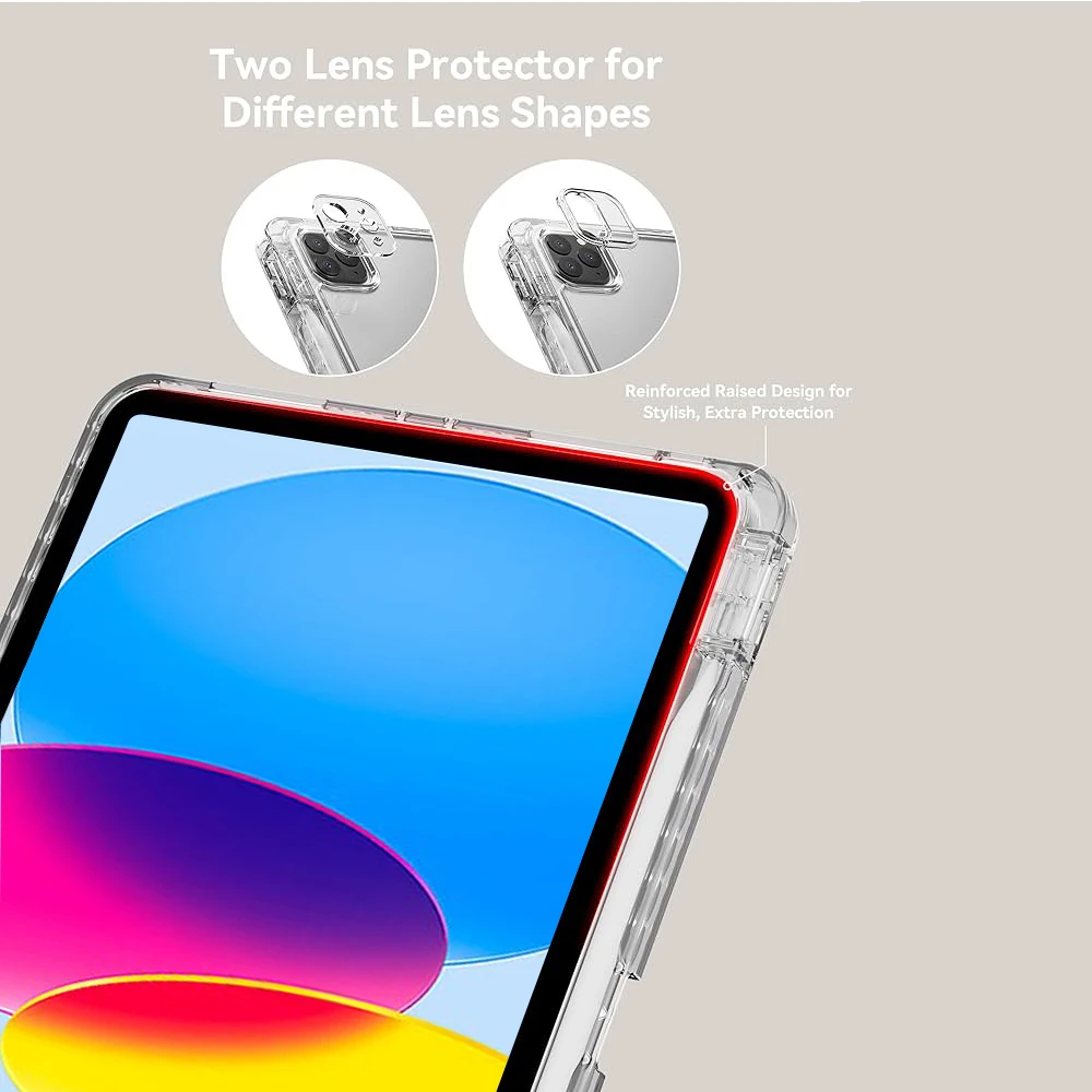 Cover for iPad 10.9/11/ Air 5th Gen/Pro11/10th/12.9, iPad Pro 11 2022- Acrylic, Foldable, Y-Shaped Stand Case with Pencil Holder Sf30ddad726204117a567600f0960116fS