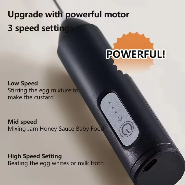 XIAOMI Montalatte Elettrico Mini Palmare Senza Fili Potente Tipo-C Ricaricabile Convenienza Caffè Latte Frusta Fruste Da Cucina 5