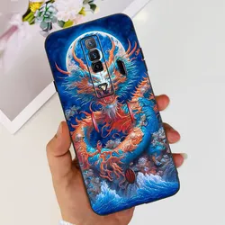 Fashion Cool Pattern Black Silicone Phone Case for ZTE Nubia Red Magic Series (15)