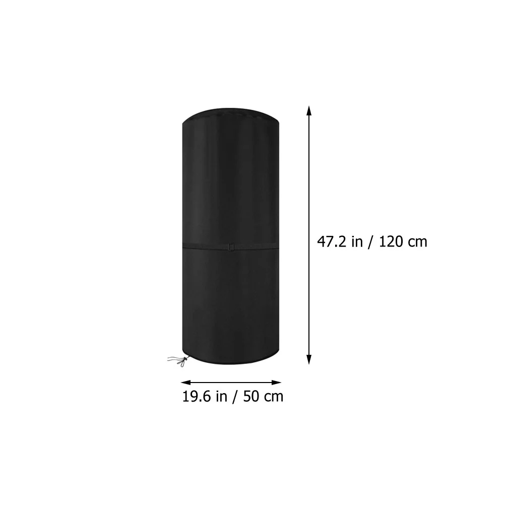 Heater Cover Patio Accessories Coversp Black Portable Outdoor Protective Bag with Zipper Radiator Winter for Radiators