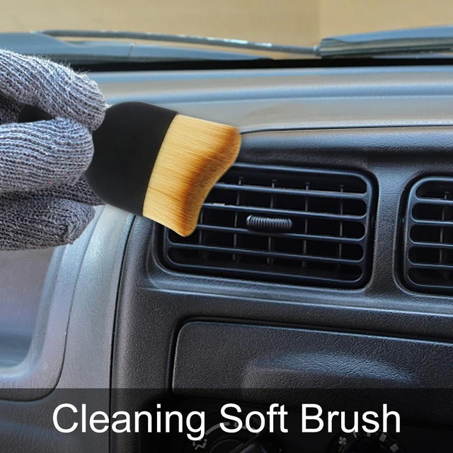 Acheter Brosse de nettoyage d'intérieur de voiture, poils souples, taille  compacte, Portable, brosse de nettoyage d'intérieur d'automobile, brosse  d'époussetage