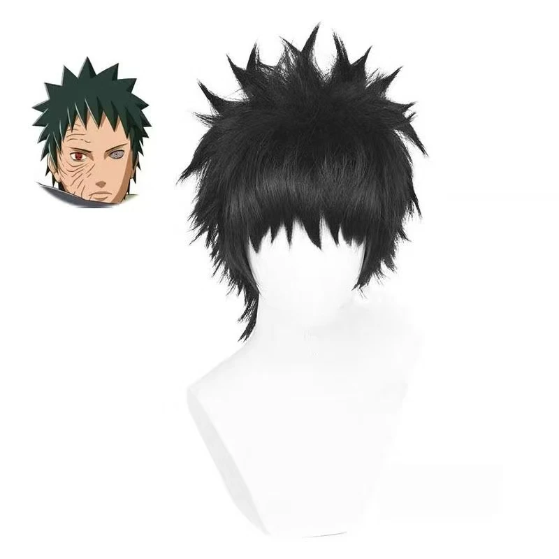 Obito Uchiha Short Black Cosplay Wig