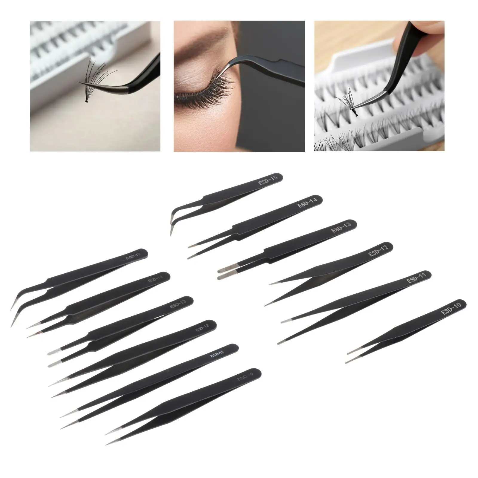 25 Pcs Stainless Steel Tweezers Craft Tweezers Precision Tweezers for  Crafts Pointed Tweezers Precision Electronic Tweezers Eyelash Tweezer  Crafts