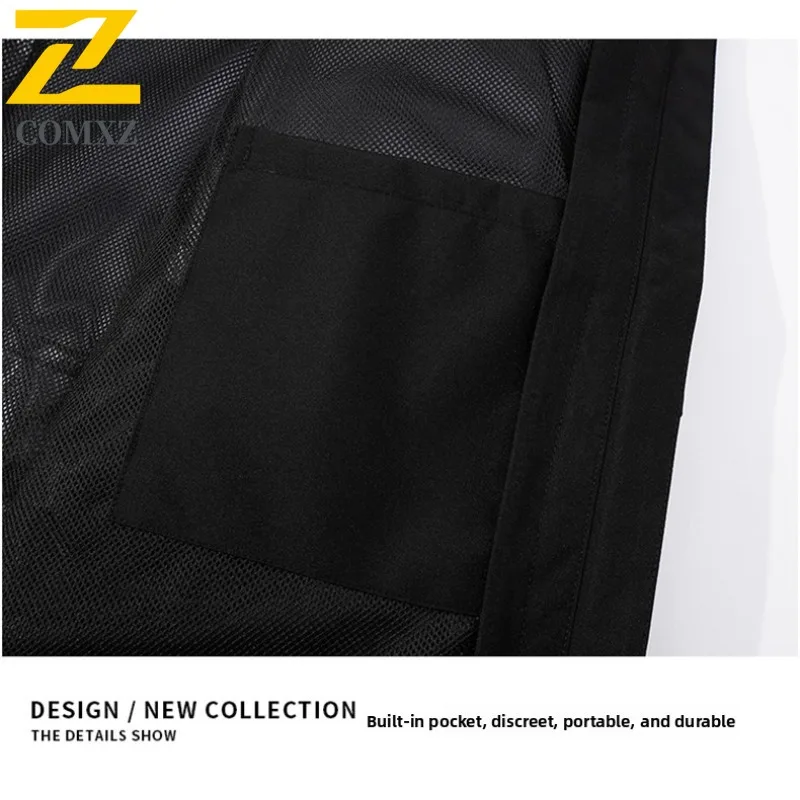 COMXZ Men Jacket 2025 Thickened Outdoor Adventure Windproof Warm Parka Casual Solid Color Design Travel Winter New Clothing