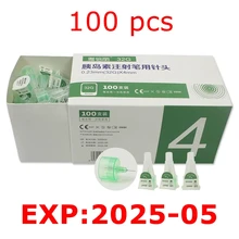 

0.23mm X 4mm x 32G Disposable Pen Needle 100pcs