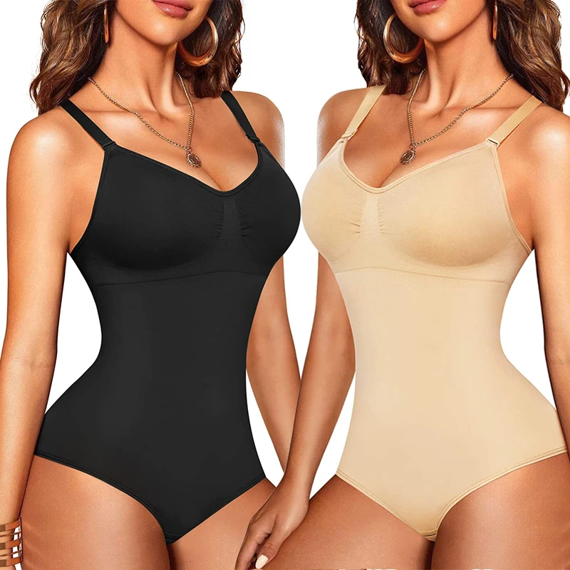 Corset Shapewear Thong Women's Flat Angle Corset Waist Light Elastic  Seamless Abdominal Beauty Sling Body Shaping Jumpsuit Long Sleeve Corset Top