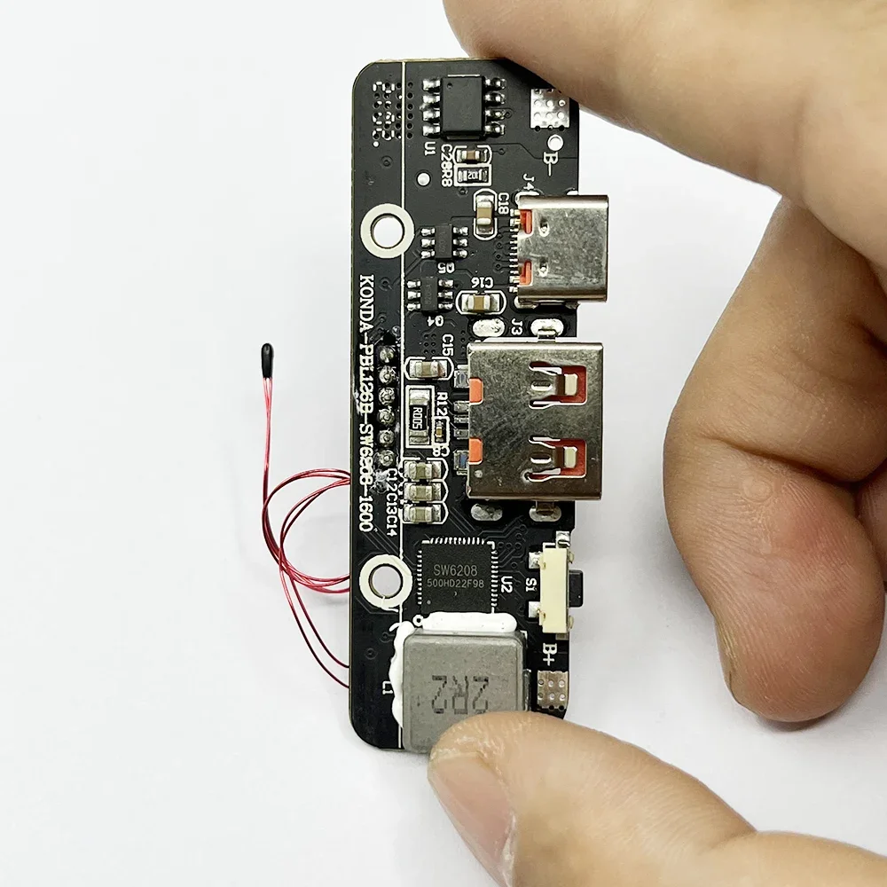 LED USB C 타입 QC 4.0 3.0 PD SW6208 고속 충전 보드, 리튬 리튬 이온 배터리용 고속 충전기 모듈, DIY 보조베터리, 5V-12V