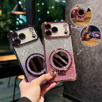 iPhone Glitter Shockproof Case with Mirror 1