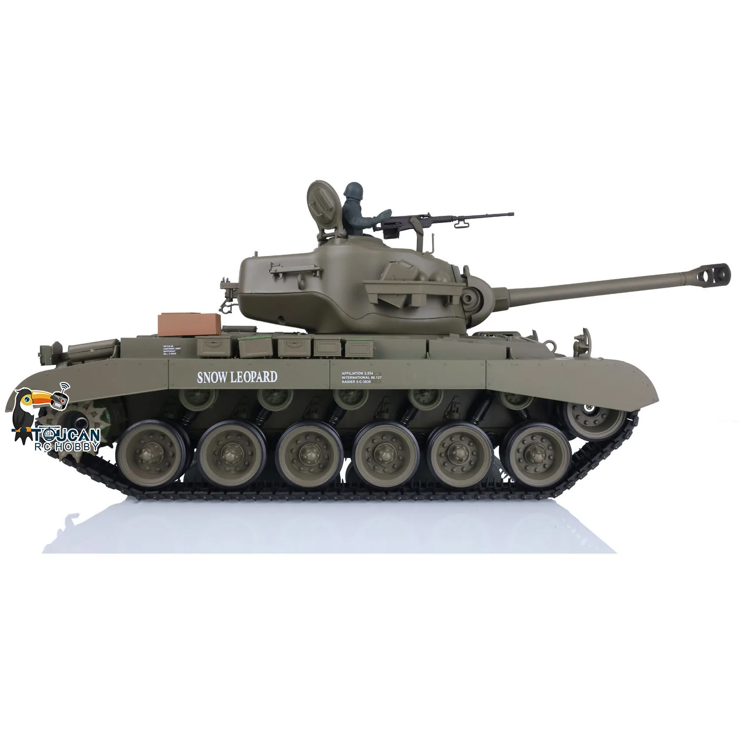 2.4Ghz Heng Long RC Plastic Tank 1/16 Scale 7.0 M26 Pershing Ready to Run Remote Control Battle Model 3838 Toys TH17301 3