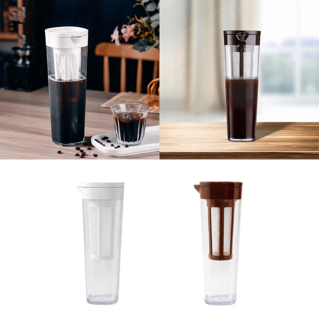 Portable Airtight Cold Brew Iced Coffee Maker and Tea Infuser - 800ml Cold  Brew Coffee Kettle Brewing Glass Carafe Pitcher - AliExpress