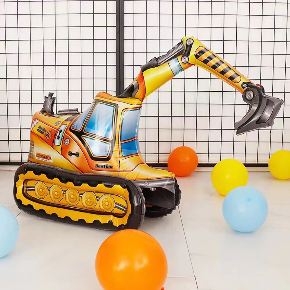 Bau Geburtstag Dekoration Geschirr Bagger Muldenkipper Pappteller Servietten Banner Tischdecke Kinder Jungen Partyzubehör – Detail 20