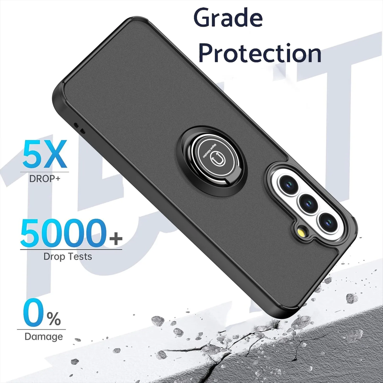 360° Rotating Magnetic Bracket Phone Case with Enhanced Protection