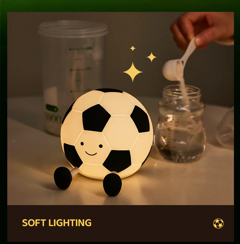 Night Light Cute Animal Silicone Lamp USB Rechargeable Soft Warm Light Room Bedside Decoration