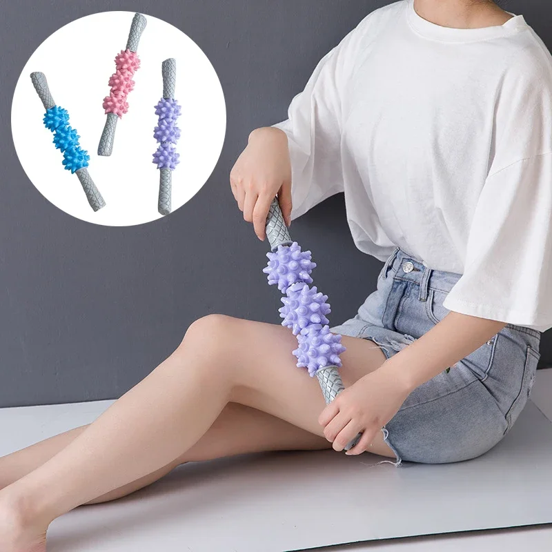 

Массажная палочка для расслабления мышц, роликовый массажер для упражнений тела, рук, спины, ног, терапия для облегчения боли, антицеллюлитный массажер для тела, йога