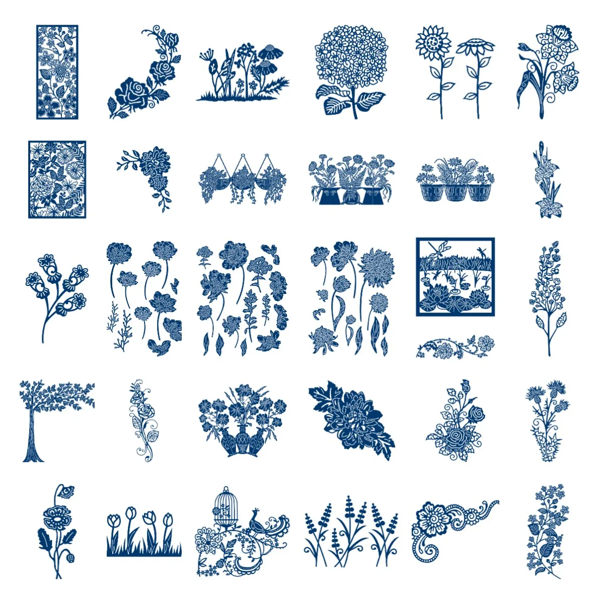 Beautiful Flower New Metal Cutting Dies Diy Scrapbooking Craft Stencil Photo Template Decor