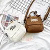 Embroidery Name Canvas Bag For College Students, Custom String Backpack Random  Personalization Of Large Capacity Light Pockets 1