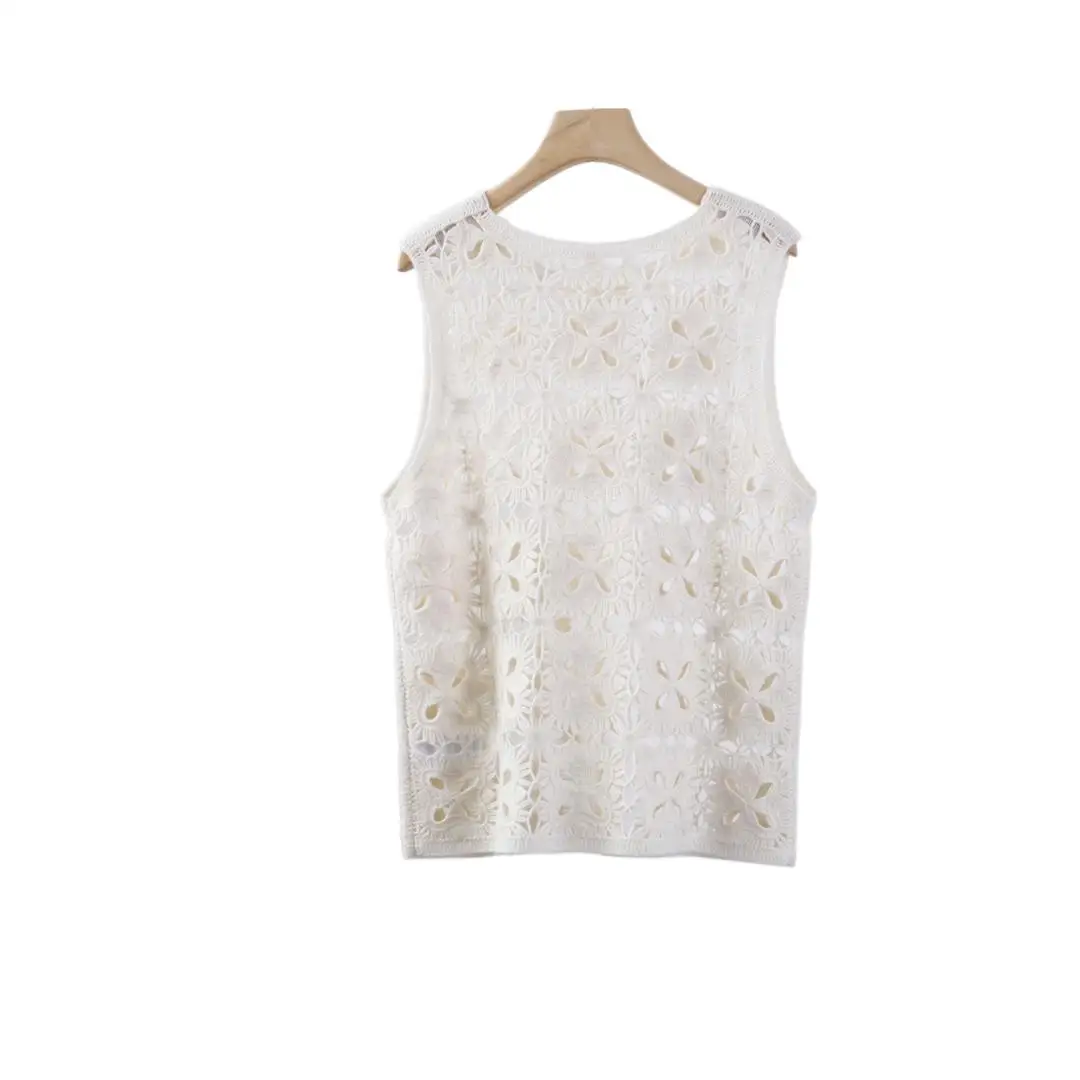 

2023 Women's Clothing New Hollow Cashmere Vest