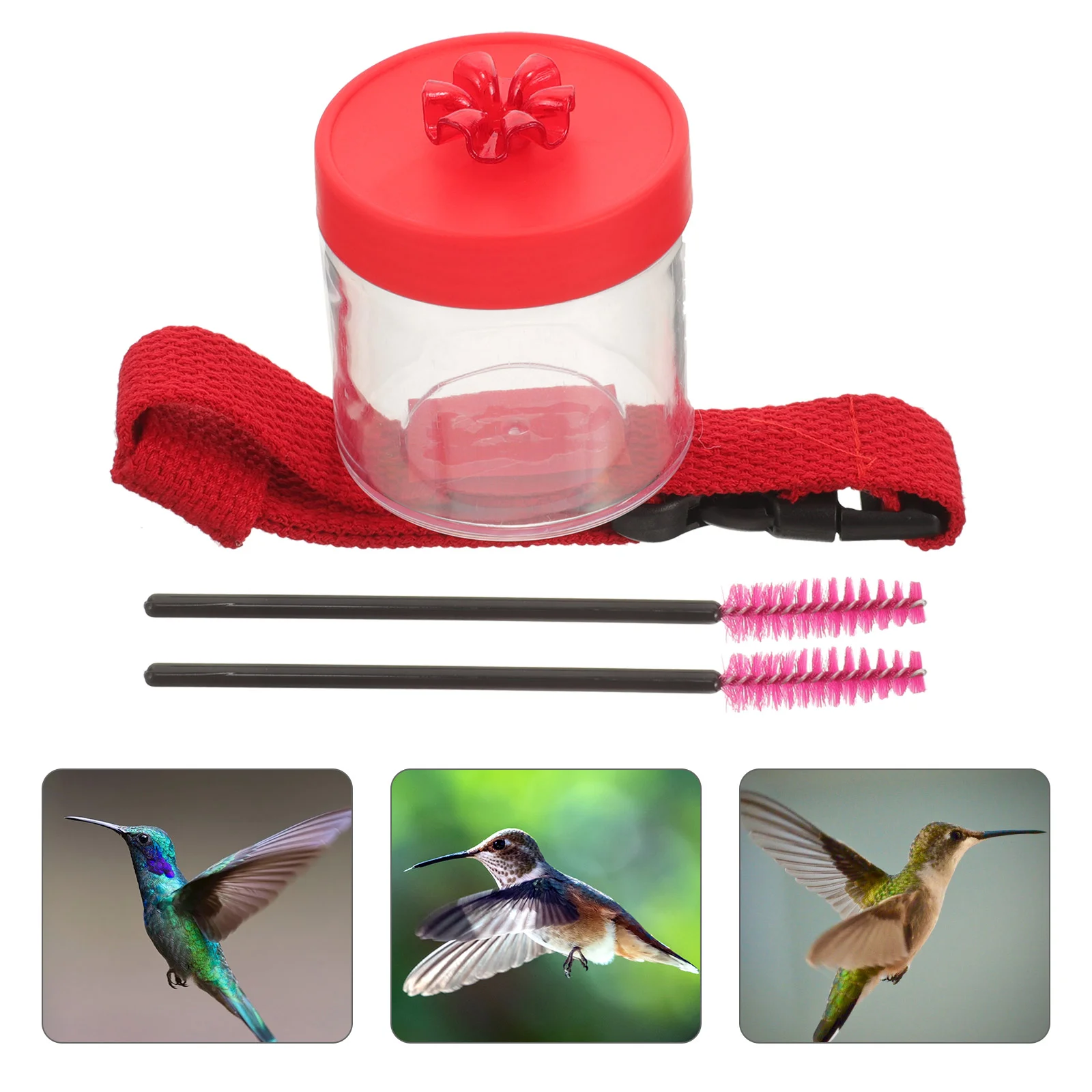 

1 Set Hummingbird Feeder Hand Band Bird Feed Tool Hummingbird Feeder Wristband Bird Feeder