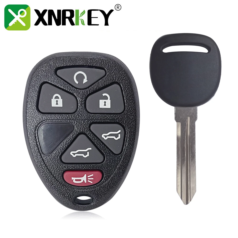 XNRKEY 6 Button Remote Car Key OUC60270 315Mhz for Chevrolet 2007-2014 Silverado Suburban for Buick Car Key Fob 6 Button Set
