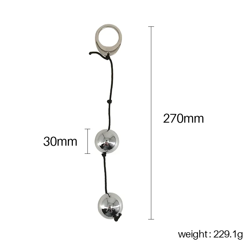 Metal Women Vaginal Balls 2 Eggs Kegel Exercise Anal Beads Ben Wa Ball Expander Vaginal Tighten Exercise Sex Toy for Women