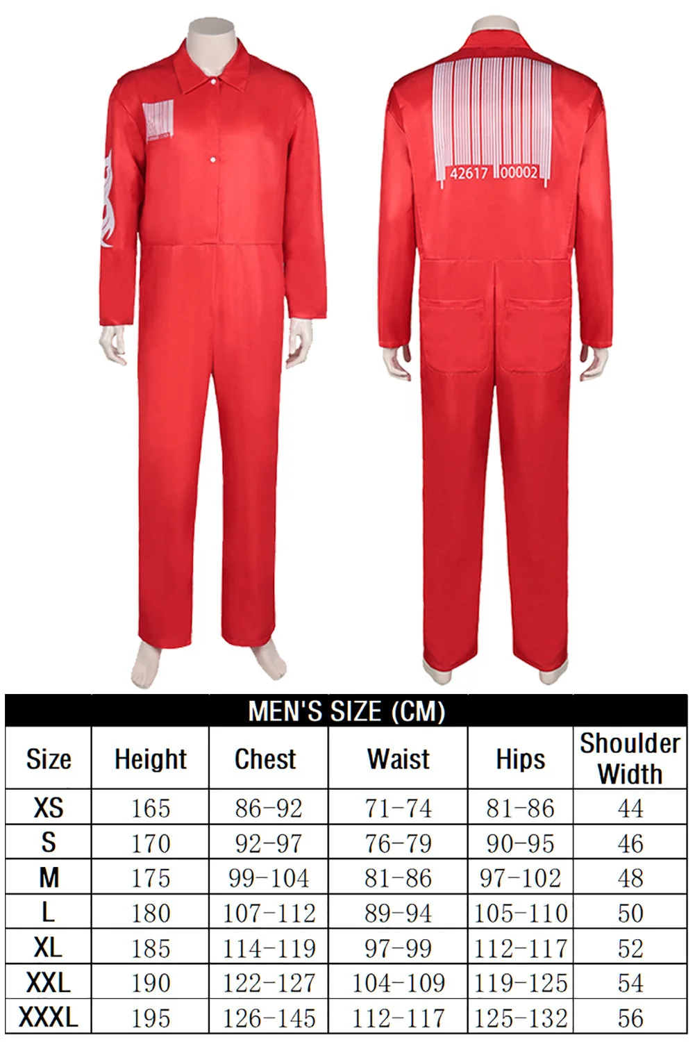 slipknot 500着限定　ジャンプスーツ slipknot ジャンプスーツ #4 スリップノット ツナギ 衣装 | BF MERCH'S