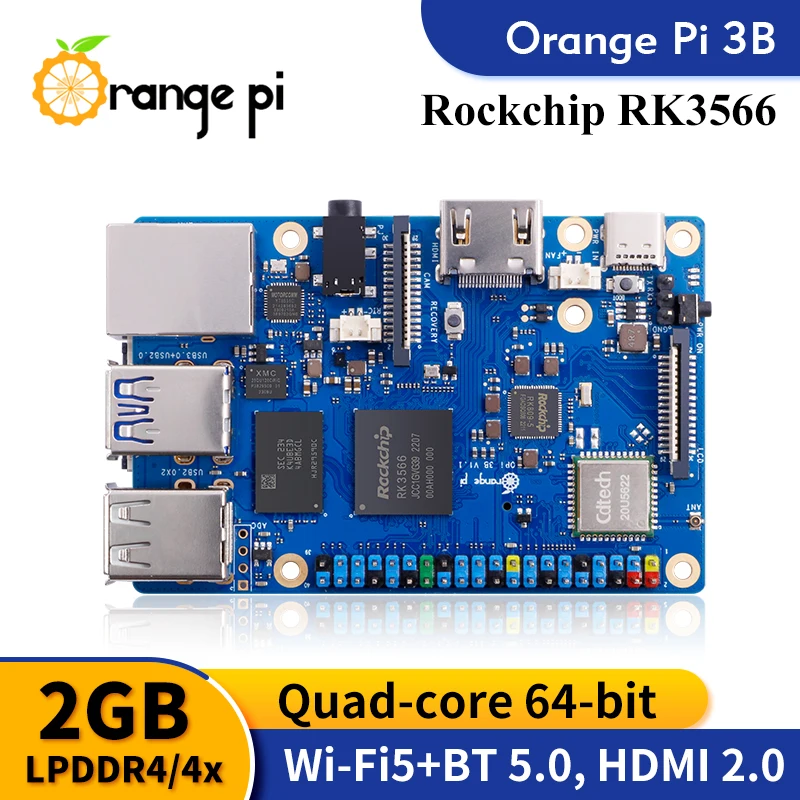   3B 2GB , EMMC ,   ġ, ̱  ǻ, RK3566 WIFI-BT  ,   3  B