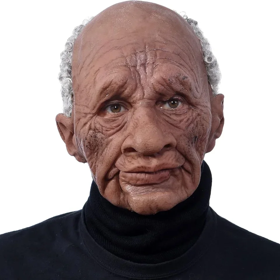 Realistisch Oude Man Masker Voor Halloween - Angstaanjagend Latex Kostuum Accessoire