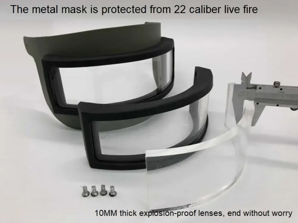 Verbesserte Version russischer Altyn Helm K6-3/K-63/k63 taktischer Level III Arkin Helm mit Voll gesichts maske Anti-Riot-Linse – Detail 5