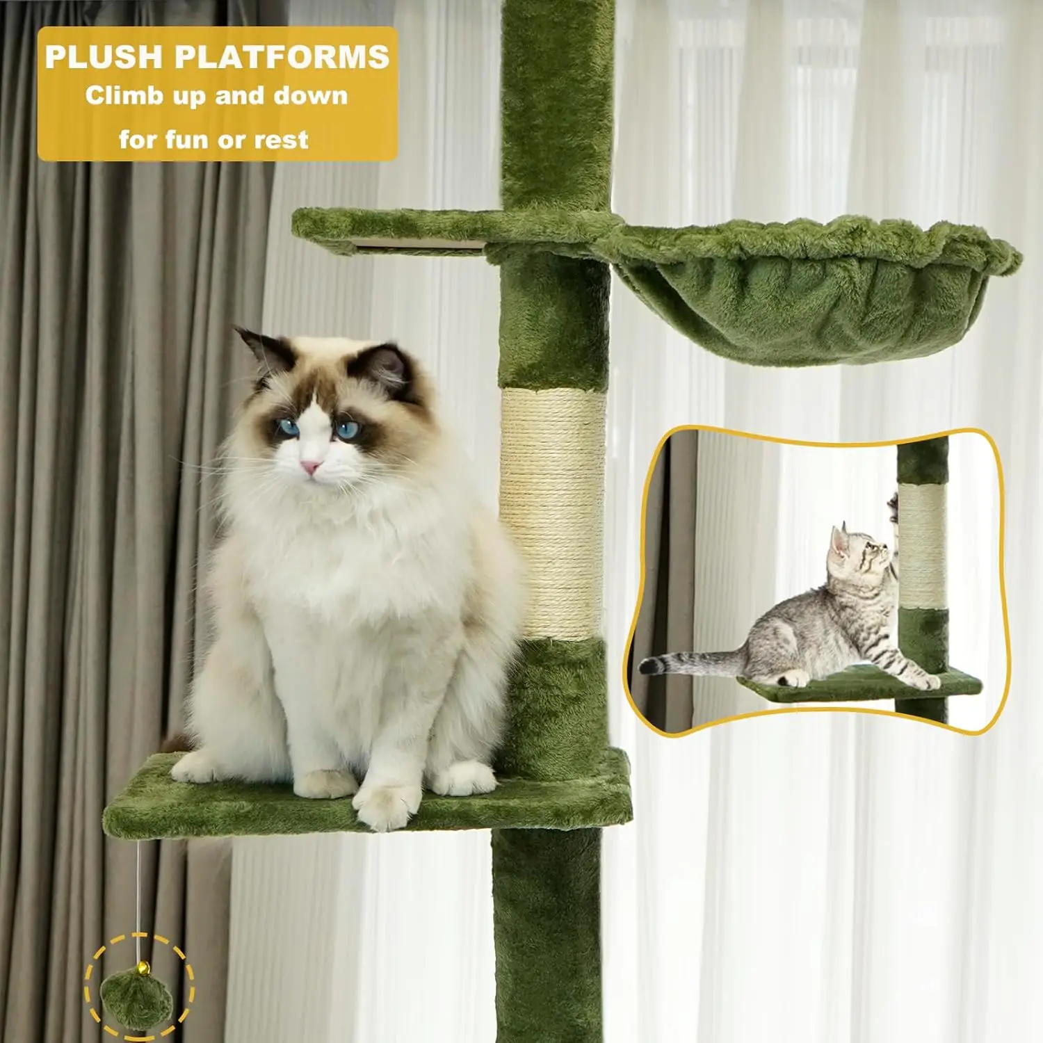large cat play tower