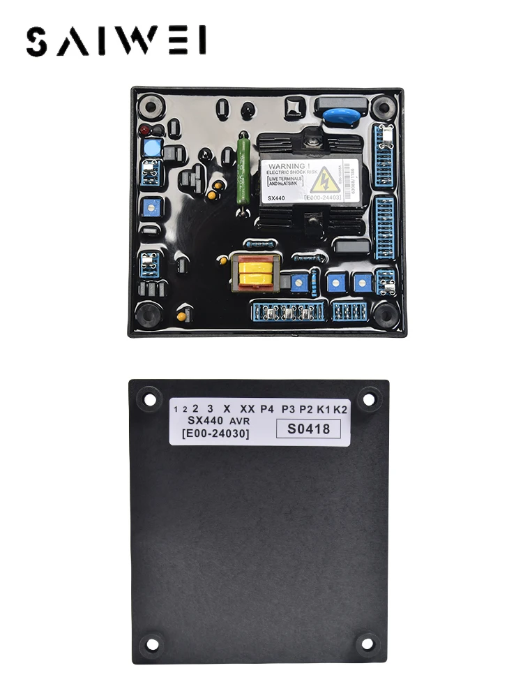 

The factory supplies the AVR automatic voltage regulator control panel for the SX440 generator, which is used for parts of the 2