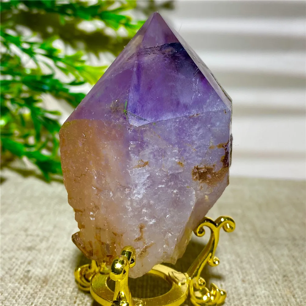 

Amethyst Natural Crystal Quartz Mineral Point Wand Specimen Home Furnishing Decoration Energy Healing Reiki Master Rough Rock