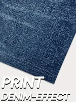 Plus Size High Waisted Bike Shorts Women's Faux Denim Printed Stretch Leggings Comfortable Casual Fashion - Image 5