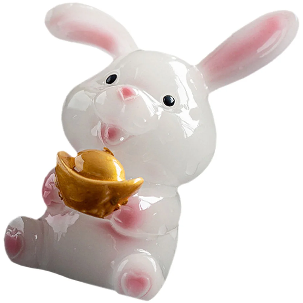 

Home Decorative Lovely Office Indoor Realistic Rabbit Bunny Figurines Home Decor Bunnies Decor Resin Bunny Decor