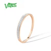 VISTOSO Genuine 14K White/Yellow/Rose Gold Rings For Women Simple Style Eternal Diamond Ring Engagement Anniversary Fine Jewelry 3