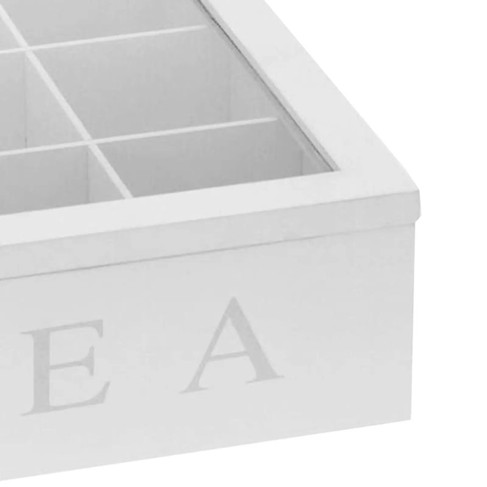 Tea Box Coffee Tea Bag Teacup Infuser Storage Holder Organizer Set Lid 9 Compartments Cabinets Home Kitchen