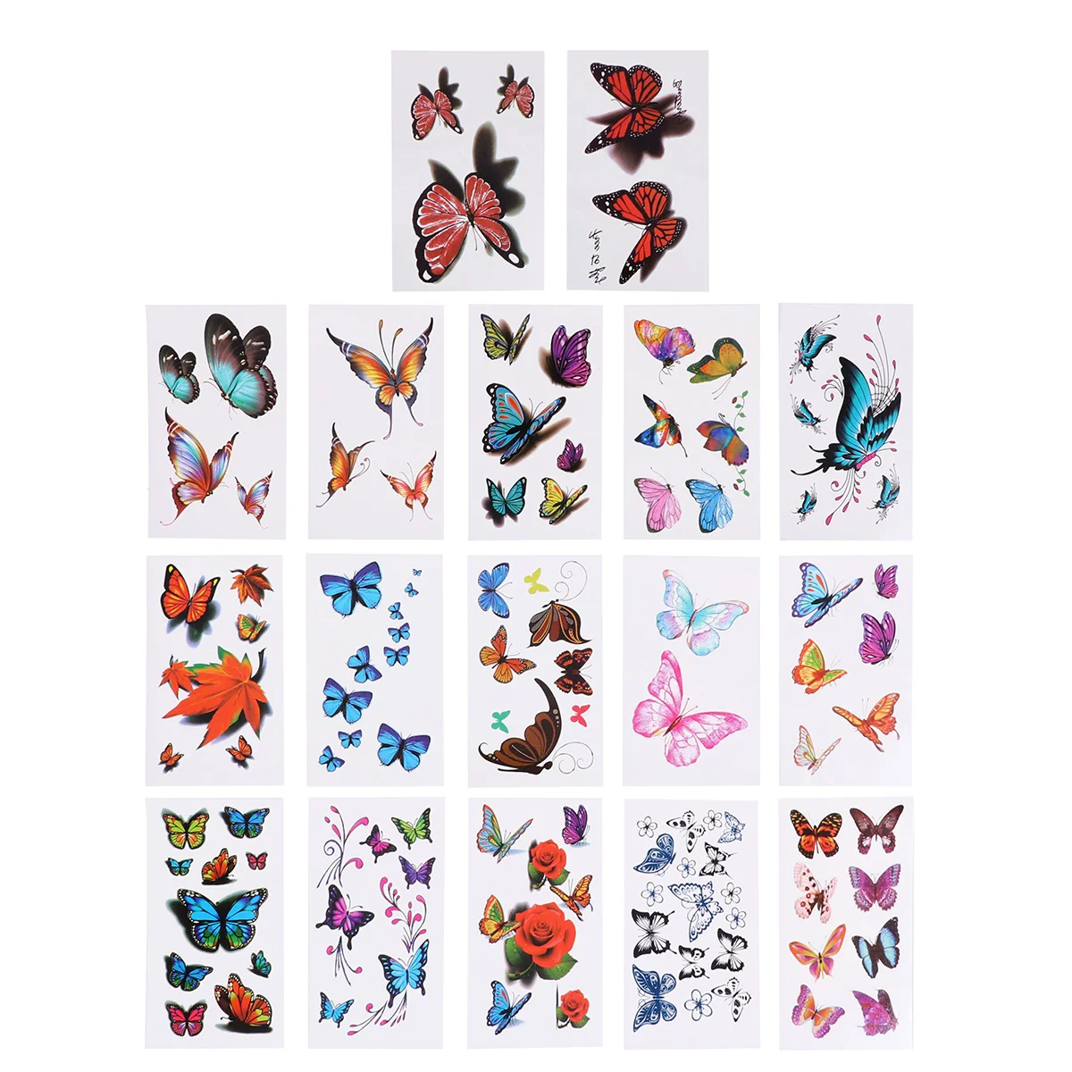 

16 Sheets Flowers Temporary Tattoos for Kids, Waterproof Mixed Style Stickers for Party