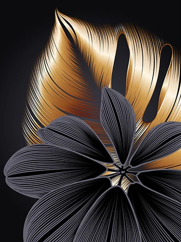 thumbnail image 1 of EverShine - Cuadro de diamantes con flores y cuentas, bordado en mosaico 5D, imagen abstracta de diamantes de imitación, bordado de hojas, decoración para el hogar, 1 of 5