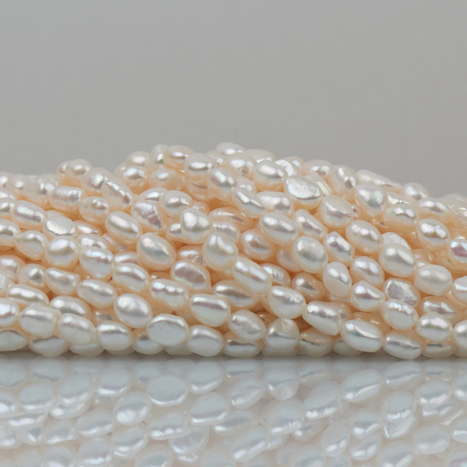 

5-6mm baroque loose wholesale freshwater pearl in strand