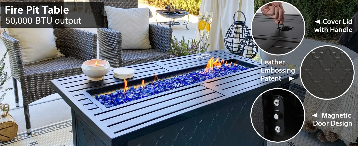 outdoor fire table set fire pit patio sets