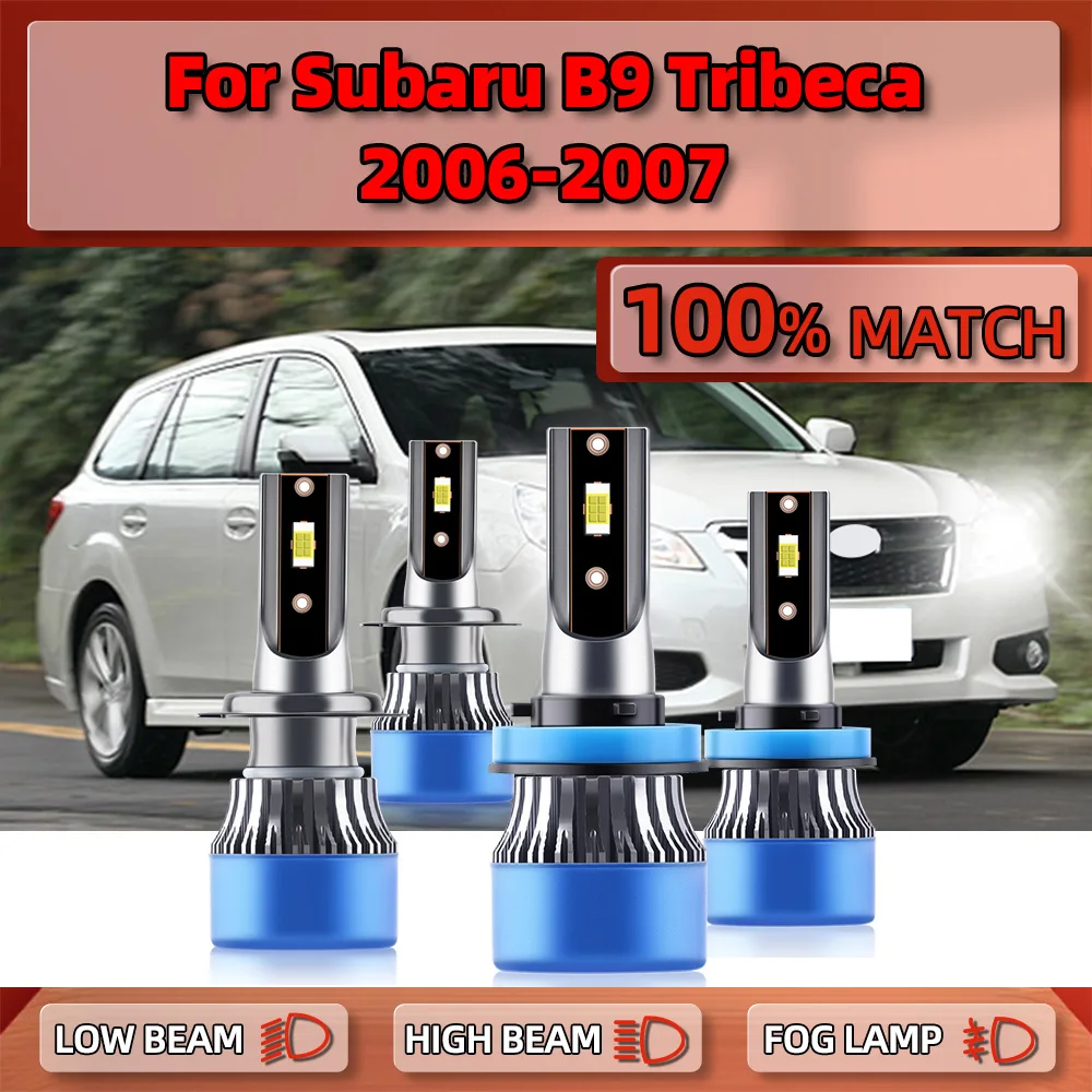 

40000LM LED Headlight Bulbs 240W Canbus Auto Headlamps 12V 6000K High Low Beam Car Lights For Subaru B9 Tribeca 2006 2007